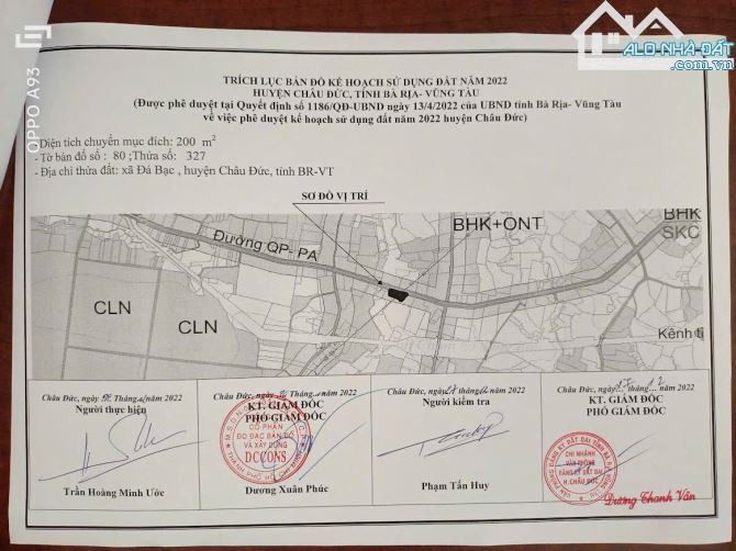 Bán đất mặt tiền đường nhánh ql 56 sát cao tốc Biên Hòa Vung Tàu - 1