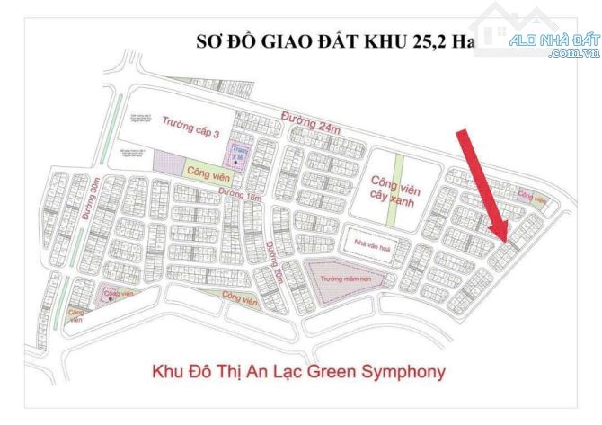 Bá,n Đất Vân Canh - Hoài Đức, 113.2m². Mặt Tiền 8.39m, Lô góc 2 thoáng cứu hỏa có vỉa hè . - 1