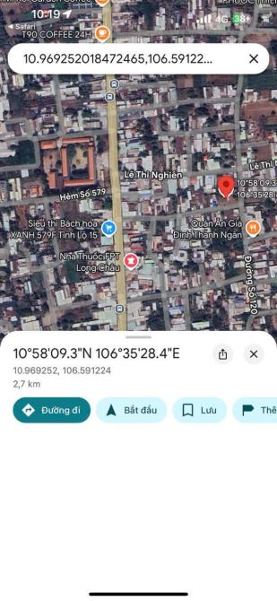 Bán đất thổ cư đường TL15 sát chợ trung tâm xã Tân Thạnh Đông Củ Chi TPHCM, DT: 6,3x15m. - 2
