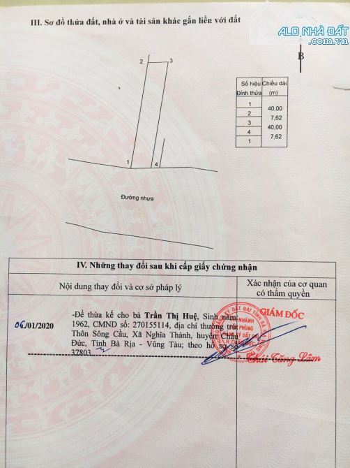 Bán lô đất đường sân bay phong phú cách hương lộ 2 vào 70m - 2