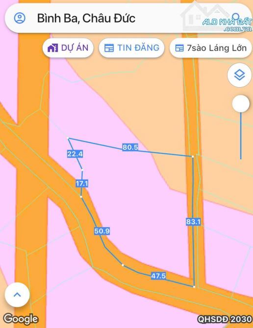 Bán khoảng 5 sào 1 (5124m2) đất Bình Ba, huyện Châu Đức, BRVT. - 2