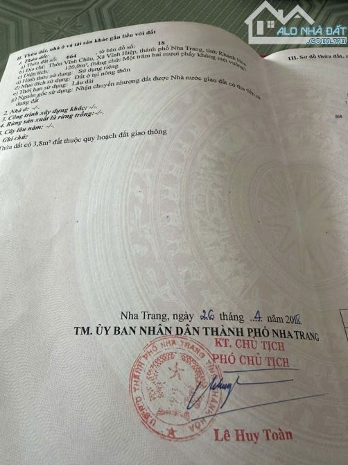 Bán Đất Vĩnh Châu - Sát Khu Đô Thị Mỹ Gia - Giá 27tr - 2