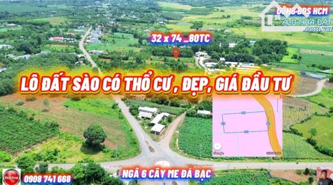 Lô đất đẹp giá đầu tư, 2435m² ngay ngã 6 cây me đá bạc - 2