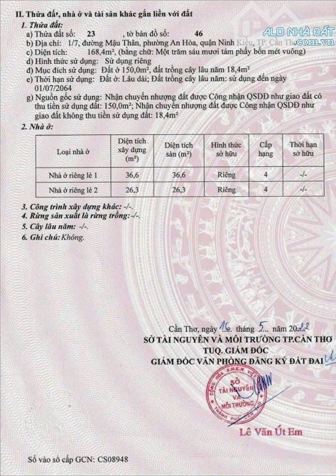 ĐẤT 7,6 TỶ MẶT TIỀN ĐƯỜNG LÊ ANH XUÂN (đối diện Hoa Viên Thành Đạt),TP CẦN THƠ - 2