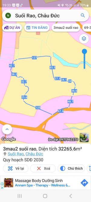 Lên Lô Đất 3 MẪU 3 CÓ SẴN TRANG TRẠI GÀ TẠI SUỐI RAO CHÂU ĐỨC BTVT. - 3