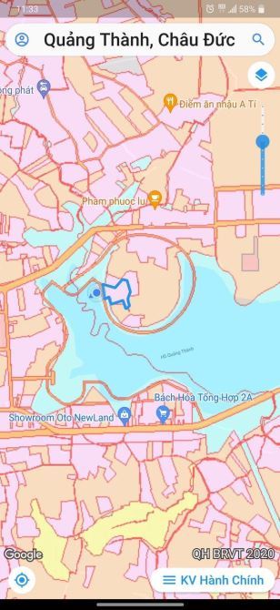 Cần bán 16000m2 có 300tc view hồ quãng thành châu đức brvt. - 3
