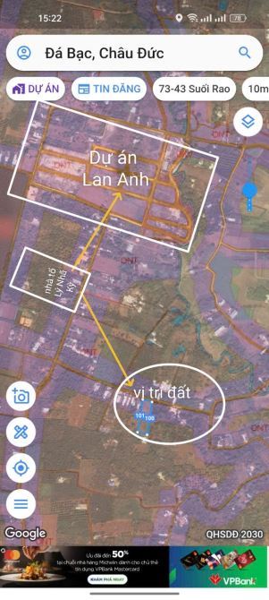 BÁN LÔ ĐẤT CỰC ĐẸP SÁT BIỆT PHỦ LÍ NHÃ KÌ VỚI DỰ ÁN LAN ANH 10 TẠI ĐÁ BẠC CHÂU ĐỨC BRVT. - 3