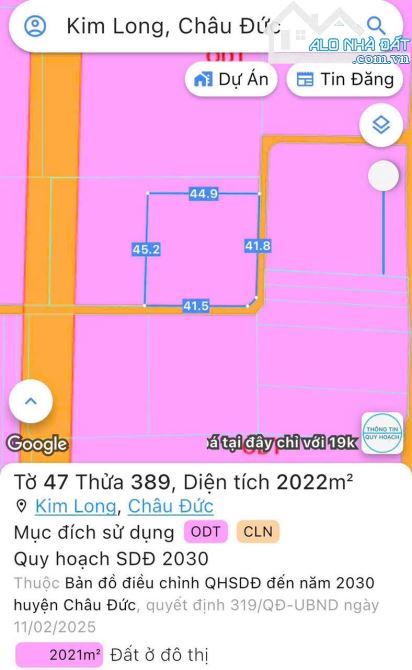 Bán lô đất đường xe hơi Quốc Lộ 56, Thị trấn Kim Long, Châu Đức, Vũng Tàu - TP. HCM - 3