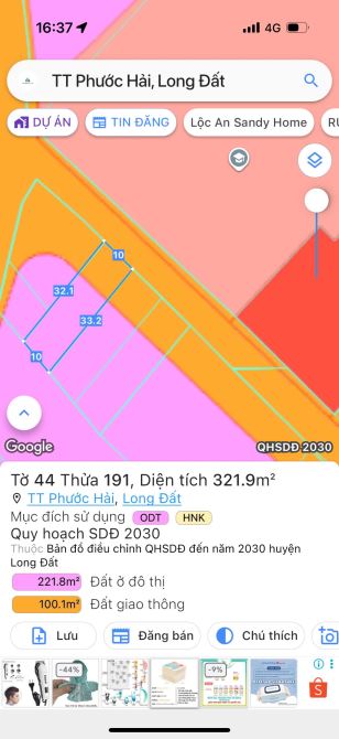 2 LÔ LIÊN KỀ ĐỐI DIỆN TRƯỜNG TIỂU HỌC LONG MỸ - TT PHƯỚC HẢI ; CÁCH BIỂN PHƯỚC HẢI CHỈ 3KM - 4