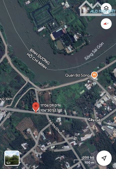 Cần bán đất + nhà vườn view kênh sông sài gòn đường Cây Gõ Xã An Nhơn Tây 4200m2 2000m thổ - 5