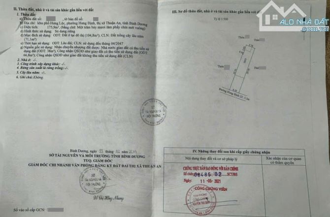 Bán nhà cấp 4 MT đường Hưng Định 22 p.Hưng Định Thuận An chỉ 3 tỷ 2 TL M7504 - 8