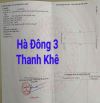 Cặp Đất đường 5m5 Hà Đông 3. Thanh Khê. S= 210m2 ngang 10m. Giá: 10.6 tỷ bợt nhẹ