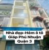 Quận Tân Bình-Nhà đẹp-Hẻm ô tô 5M-Giáp Phú Nhuận-Q.3-50m2-5tầng-7PN