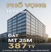 Mặt PHỐ VỌNG – DT 1073.5M² ĐẤT – MT 25M – Chỉ 387 TỶ