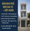 NHÀ PHỐ NGÔ GIA TỰ - VIỆT HƯNG - 60M2 - 4 TẦNG - 4 NGỦ - VF 3 ĐỖ CỬA - 6,5 TỶ