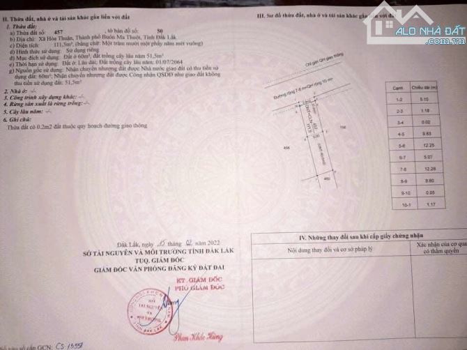 BÁN ĐẤT HOÀ THUẬN – ĐƯỜNG 26B ĐẠT LÝ