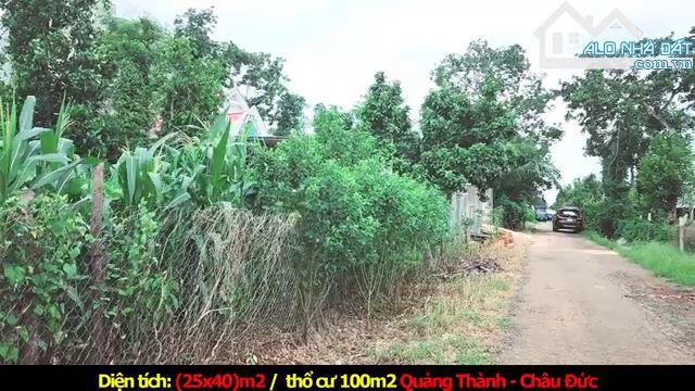 Bán lô siêu phẩm sang đẹp có thổ cư xã Quảng Thành huyện Châu Đức, Bà Rịa Vũng Tàu