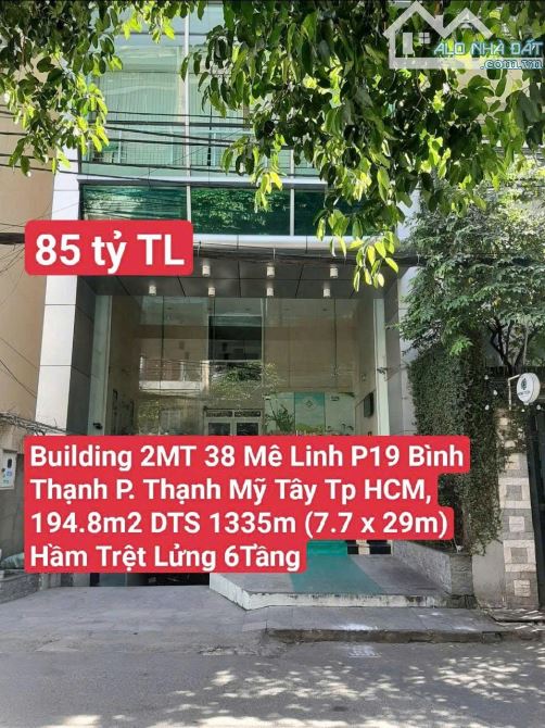 Building 2Mặt Tiền 38 Mê Linh P. 19 Bình Thạnh (2MT trước sau sát Q1) P. Thạnh Mỹ Tây HCM