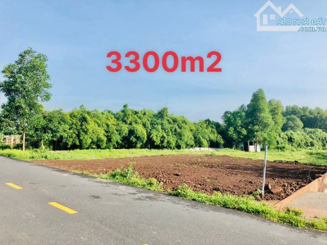 ĐẤT TO NHẤT:3300m2-GIÁ RẺ NHẤT chỉ 2tr3/m2-mặt tiền 22m nhựa- 200 thổ cư View núi-sổ sẵn