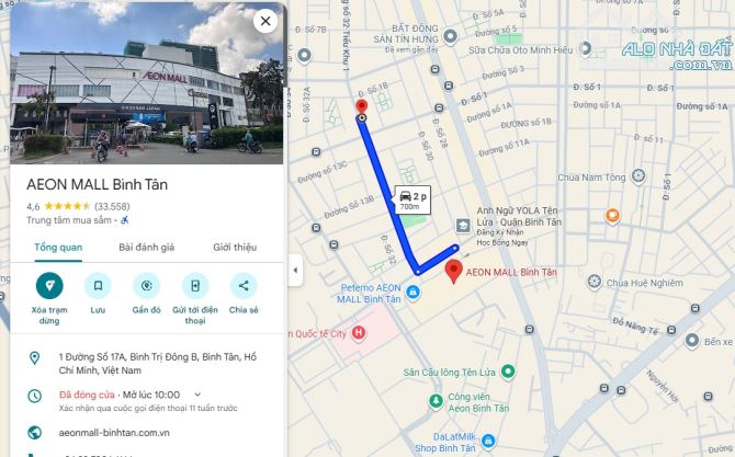 Bán đất khu Tên Lửa, MT đường Số 32, DT 10 x 25m, 36 tỷ. gần Aeon Mall.