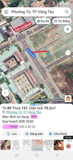 Bán đất tái định cư phường 10 - Vũng tàu chỉ 4 tỷ