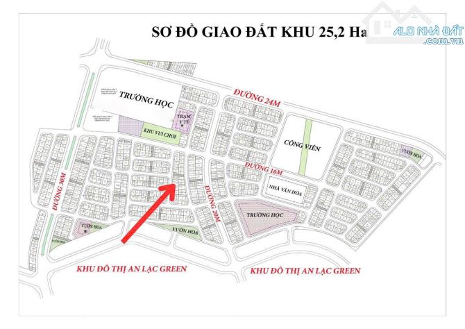 Bá,n Đất Vân Canh - Hoài Đức, 125.8m². Mặt Tiền 8.85m, Khu phân lô công đỗ cửa có vỉa hè.