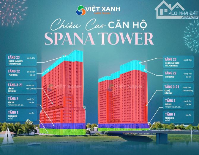 Bán căn 2PN view sông cẩm lệ, view pháo hoa dự án Sun Spana giá gốc CDT