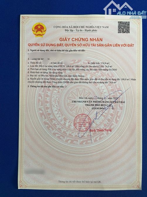 (CẦN BÁN GẤP) Đất Tại Phú An - Bình Dương, Chính Chủ - Sổ Sẵn Giá 1 Tỷ 690 - 6