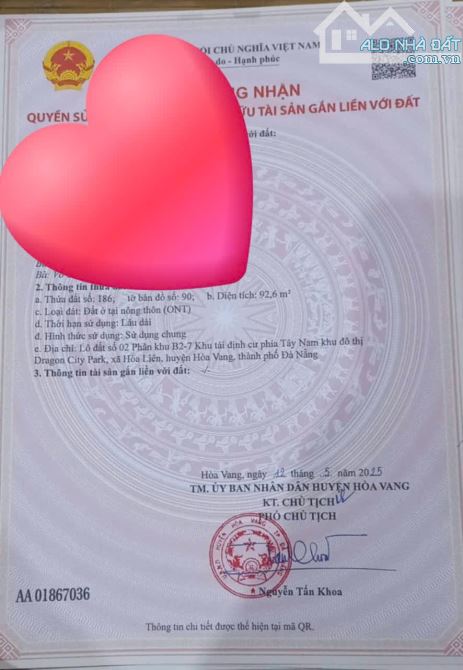📌📌📌LÀM VIỆC TRỰC TIẾP GIÁ TỐT !!!🔶bán lô đường 7m5 khu tái định cư dragon