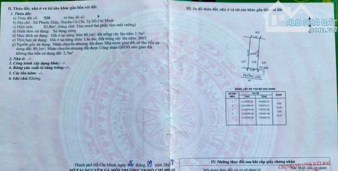 Bán lô đất mặt tiền đường Lê Thị Vui, xã Phước Hiệp, Củ Chi - 1