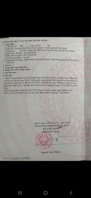 Bán đất hẻm 3 đường 182 Quận 9 giá 6,8 tỷ - 1