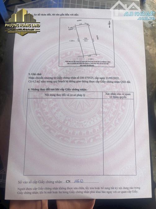 BÁN CĂN GÓC NHÀ CẤP 4 – MẶT ĐƯỜNG PHAN ĐÀ, BẾN THUỶ PHƯỜNG TRƯỜNG VINH 75,7m2 - 1