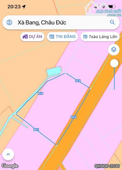 Bán khoảng 4 sào 4 (4439m2) đất Xà Bang, huyện Châu Đức, BRVT. - 1