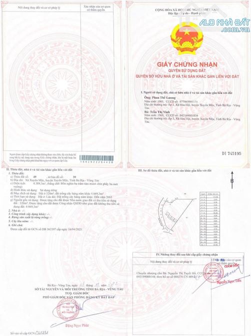 [Bán Đất – Xuyên Mộc] 4389m2 trung tâm TT Phước Bửu giá tốt - 1