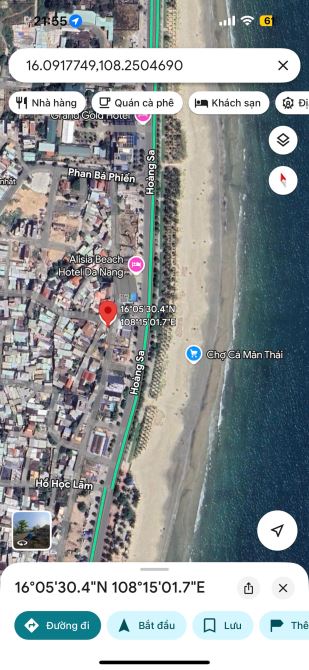 Bán Lô đất 3MT đường 5m ra Hoàng Sa, ngay Sát bãi tắm Biển - Cách biển 100m - 1