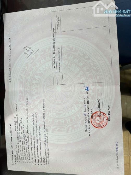 🚀🚀 Đất Đẹp HỒNG VÂN - THƯỜNG TÍN 👉Đường thông ô Tô   ⛔️Diện tích: 76M2 ⛔️Mặt tiền = Hậu - 1