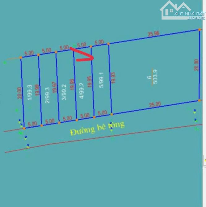 Cần bán mảnh đất 99,2m full Thổ cư, mặt đường kính doanh . - 1