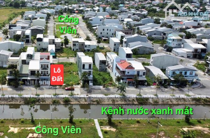 Bán đất KQH Hương Sơ, View kênh xanh mát, ngang rộng 5,6m - Hàng xóm biệt thự - 1