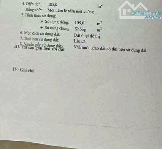 Bán lô đất đẹp MT Vũ Hữu Giá 9.5 tỷ 5x21=105m Hướng Tây - 1