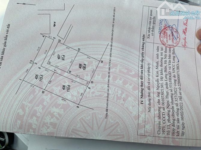 BÁN 193M2 ĐẤT PHỐ NGỌC THỤY, LONG BIÊN, MẶT TIỀN 1, 27.4 TỶ. - 1