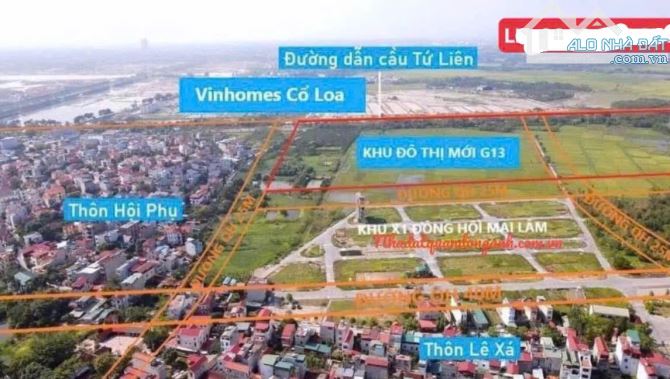 🔥 ĐẤU GIÁ LÊ XÁ, MAI LÂM, ĐÔNG ANH 80m2CẦU TỨ LIÊN - GẦN TT TRIỂN LÃM QUỐC GIA. - 2