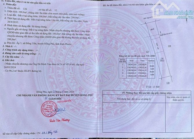 Bán lô đất đường nhựa 8x50m Gần QL.14 - 2