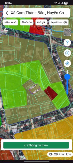 🔥 Bán đất 445m² (14,99m ngang, 423m² thổ) Tân Lập Cam Thành Bắc – Giá 300tr/m ngang - 2