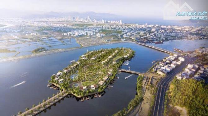 💝Hàng vip - lô biệt thự đảo Hoa Sen (Lotus Island)giá 65tr/m,Mặt sau ôm trọn góc view sôg - 2