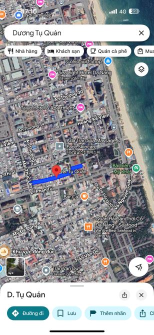 Bán lô đất hiếm 2 mặt tiền trước sau đường Dương Tụ Quán, Ngũ Hành Sơn - 2