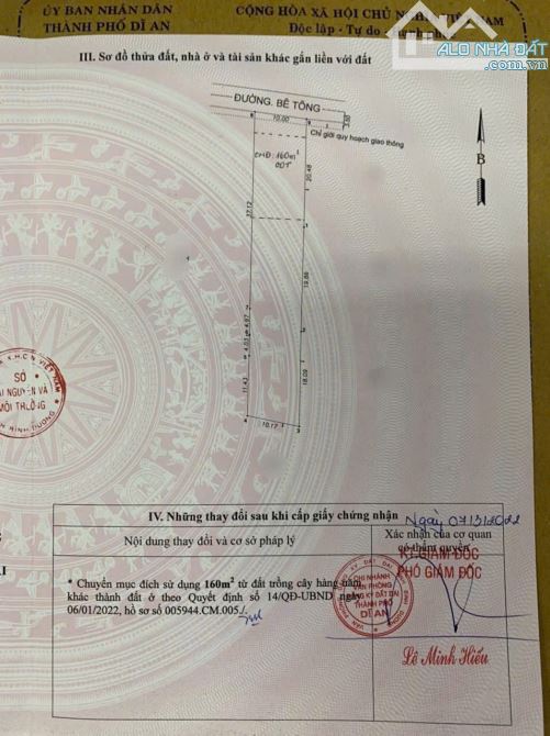 Bán Đất hơn 600m Sát bên Trung Tâm Hành Chính Dĩ An - 3