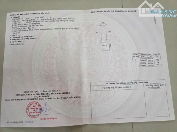 Bán đất Khu Đô Thị - Phú Ân Nam - Diên An - 3tỷ024tr - 3