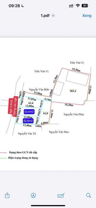 Fo ngay trung tâm Tân Dương 52m2 đường thông ô tô đỗ cửa giá 2,3x tỷ - 3