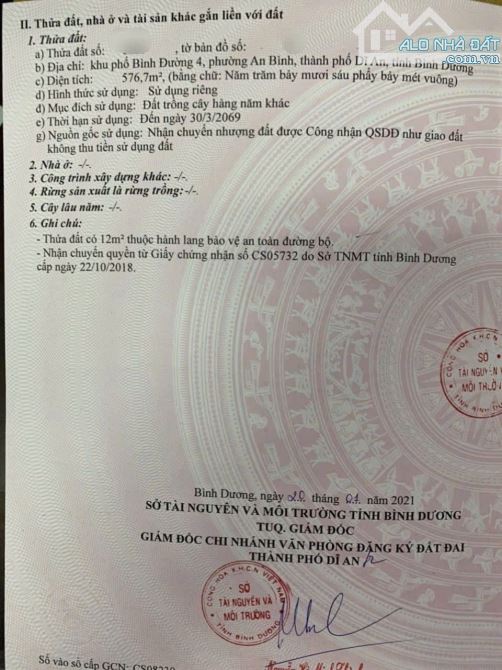 Bán Đất hơn 600m Sát bên Trung Tâm Hành Chính Dĩ An - 4