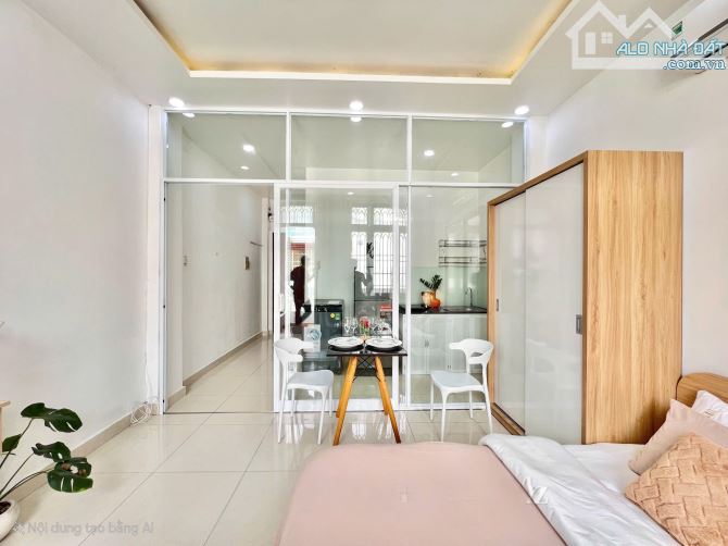 CĂN HỘ TÁCH BẾP FULL NỘI THẤT CỬA  KÍNH BAN CÔNG QUẬN 10 - 5